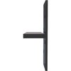 Ekena Millwork 2 1/2"W x 8"D Floating Steel Heavy Duty Wall Mount, Powder Coated Black BKTM02X08FWPBL